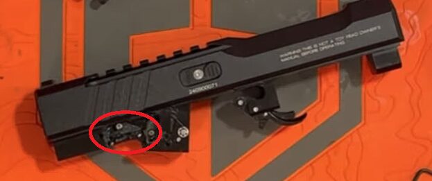 Sear mechanism exposed