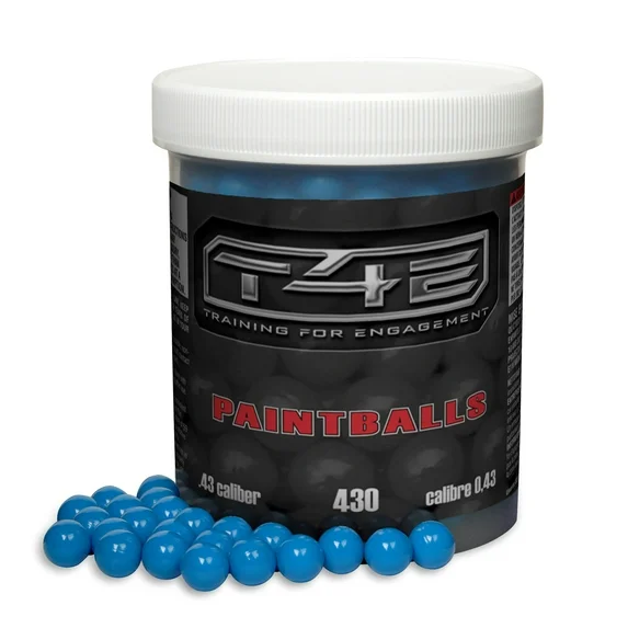 T4E Premium Paintballs, Blue — .43 Cal (430 ct)